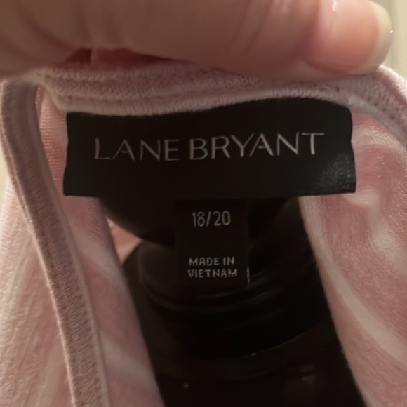 EUC—Lane Bryant Pink and White Stripe Dress—18/20 - Picture 5 of 7